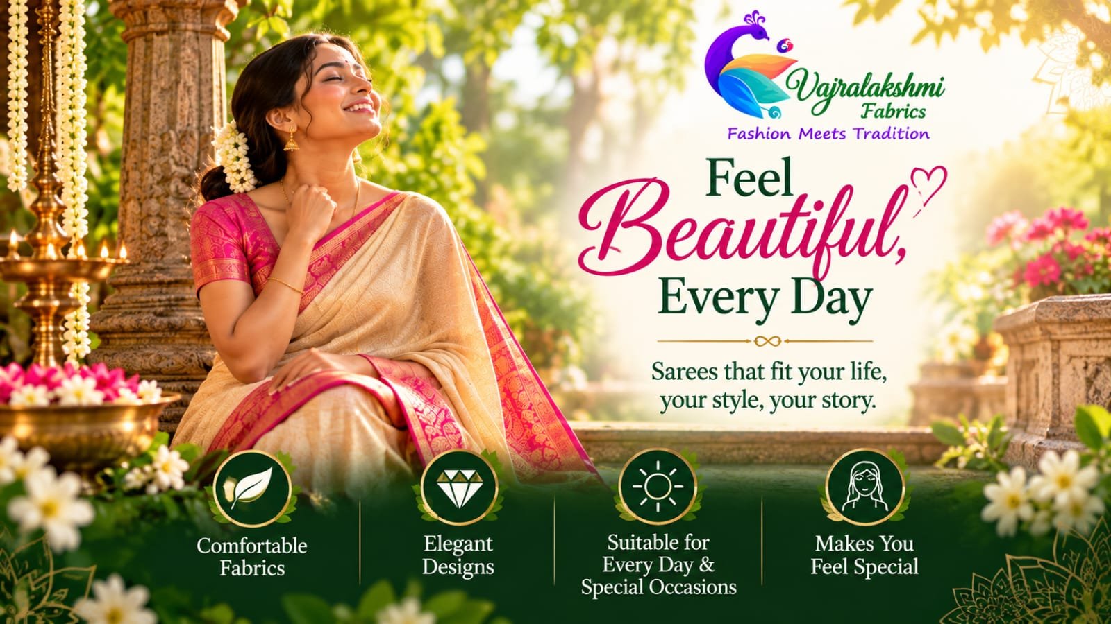 Elegant linen saree collection